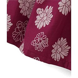 Babyhug Cotton Woven Sleeveless Frock With Knit Shrug Floral Print - Maroon & White