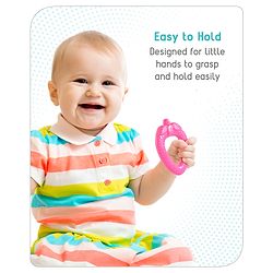Babyhug Strawberry Shaped Silicone Teether - Pink