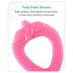 Babyhug Strawberry Shaped Silicone Teether - Pink