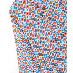 Babyhug 100% Cotton Full Sleeves Square Print Kurta & Pajama Set- Multicolour