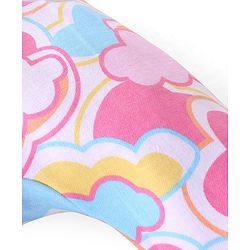 Babyhug Cotton Knit Full Length Diaper Pants Stars Printed Pack of 3 - Pink & Yellow