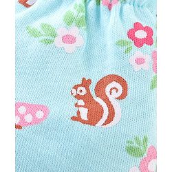 Babyhug 100% Cotton Knit Squirrel Printed Mittens Pack Of 3 - Multicolour