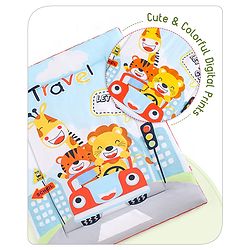 Babyhug 100% Cotton Digital Printed Quilt Travel Theme- Multicolor