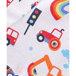 Babyhug 100% Cotton Knit Trunks Car Print Pack of 3 - Multicolour