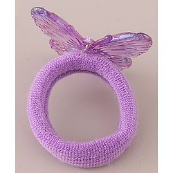 Babyhug Hair Rubber Bands Butterfly Applique Pack of 12 - Multicolor