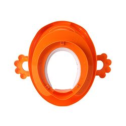 Babyhug Cushioned Potty Training Seat With Handle - Orange