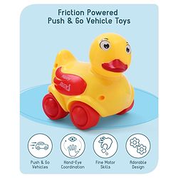 Babyhug Duck On Wheels- Yellow and Red