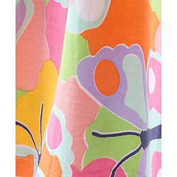 Babyhug Cotton Knit Sleeveless Butterfly Print Frock with Denim Jacket - Multicolour