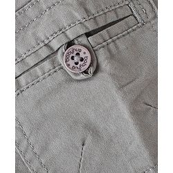 Babyhug Cotton Spandex Full Length Trouser Solid Colour - Grey