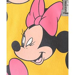 Babyhug Cotton Knit Full Sleeves Minnie Mouse Graphics Printed Sweatshirt - Mustard Yellow
