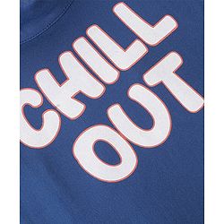Babyhug Cotton Knit Full Sleeves Text Graphics Sweatshirt - Navy Blue