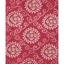 Babyhug 100% Cotton Woven Full Sleeves Bandhani Printed Kurta Dhoti Set - Red