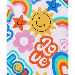 Babyhug Cotton Knit Full Sleeves Text Printed Night Suit - Multicolour