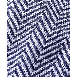 Babyhug Winter Wear Full Length Fleece & Woollen Pyjama Wave Design - Multicolour