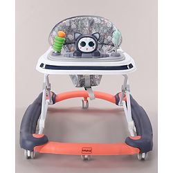 Babyhug Bunny Face 2 In 1 Walker Cum Rocker With 3 Level Adjustable Height & Musical Play Tray With Light -Blue