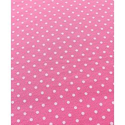 Babyhug Interlock Cotton Hooded Wrapper Polka Dots Print L 76.2 X B 76.2 cm - Pink