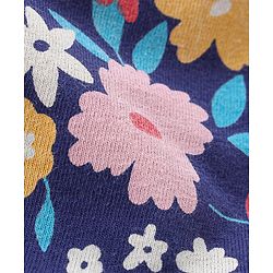 Babyhug 100% Cotton Knit Full Sleeves T-Shirt With Floral Graphics Pack Of 3 - Multicolour