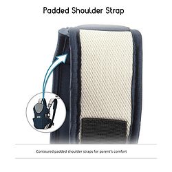 Babyhug First Blossom 3-in-1 Baby Carrier: Ergonomic with breathable mesh, Padded straps, Cushioned leg openings, and versatile carrying positions for ultimate baby comfort and Parent convenience-Blue
