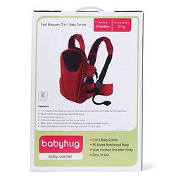 Babyhug First Blossom 3-in-1 Baby Carrier: Ergonomic with breathable mesh, Padded straps, Cushioned leg openings, and versatile carrying positions for ultimate baby comfort and Parent convenience-Blue