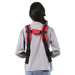 Babyhug Joy Bundle 4-in-1 Premium Baby Carrier : Lightweight, Breathable, Ergonomic design, 4 carrying positions, Head and neck support, Storage pocket, and Adjustable straps for babies up to 12 kg-Red