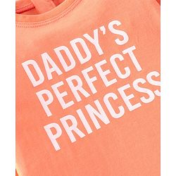 Babyhug Cotton Knit Full Sleeves T-Shirt with Text Graphics Print - Orange