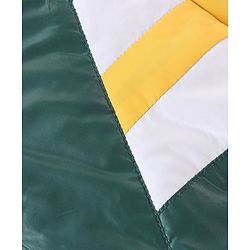 Babyhug Full Sleeves Color Block Hoodie With Pockets - Green