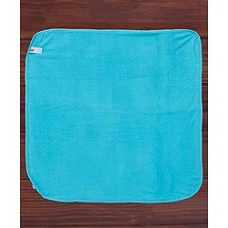 Babyhug Double Ply Terry Knit Towel L 76.2 X 76.2 cm Polka Dot Print - Blue