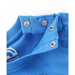 Babyhug 100% Cotton Knit Half Sleeves T-Shirt with Minion Graphics -Blue