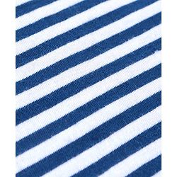 Babyhug 100% Cotton Sleeveless Solid & Striped Sando Pack of 2 - Navy Blue