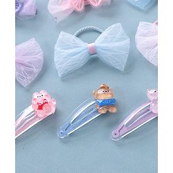 Babyhug Hair Pins And Clips Pack of 9- Multicolor