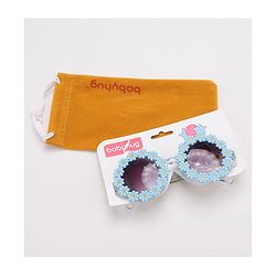 Babyhug Sunglasses with Flower Design Free Size- Blue