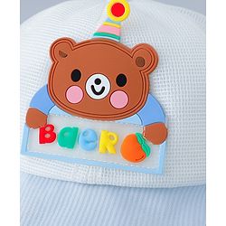 Babyhug Baseball Cap Bear Design Blue - Diameter 16.5 cm