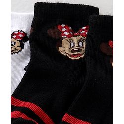 Cute Walk Disney By Babyhug Anti Bacterial Ankle Length Socks Minnie Mouse Design Pack Of 3 - Multicolour