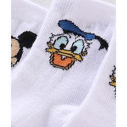 Cute Walk Disney By Babyhug Anti Bacterial Ankle Length Socks Mickey Mouse Design Pack Of 3 - Multicolour
