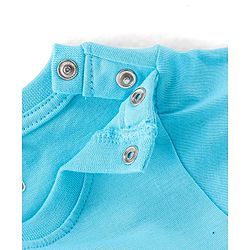 Babyhug Cotton Single Jersey Knit Full Sleeves Night Suit Bear Print - Blue