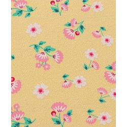 Babyhug Terry Knit Hooded Bath Towel Floral Print L 72 x B 72 cm - Yellow