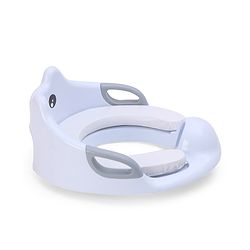 Babyhug Potty Seat With Handle & Backrest - White