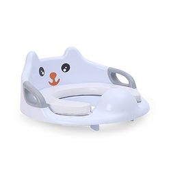 Babyhug Potty Seat With Handle & Backrest - White