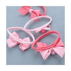 Babyhug Free Size Headbands Bow Applique Pack of 4 - Multicolor