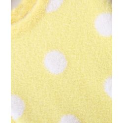 Babyhug Knit Full Sleeves Woollen Dress Polka Dot Design - Yellow