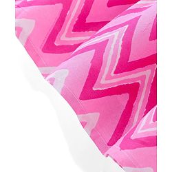 Babyhug Cotton Woven Sleeveless Ethnic Dress Chevron Printed - Pink