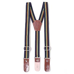 Babyhug DENIM Washed Full Length Jeans With Stretch & Suspender - Blue