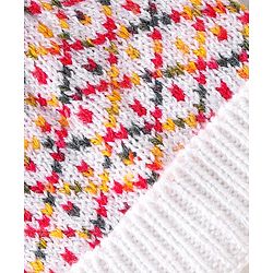 Babyhug Woollen Cap Argyle Design - Multicolour