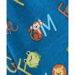 Babyhug 100% Cotton Antibacterial Trunk Briefs Stripes & Lion Print Pack of 3- Blue & Green