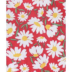 Babyhug 100% Cotton Knit Full Sleeves Tees With Frill Detailing & Floral Graphics Pack of 3- Red White & Yellow