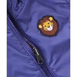 Babyhug Full Sleeves Reversible Solid Colour Hooded Jacket - Yellow