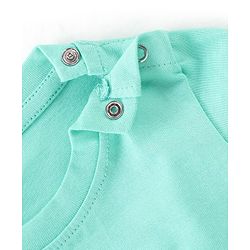 Babyhug 100% Cotton Knit Full Sleeves Solid Colour T-Shirt - Blue