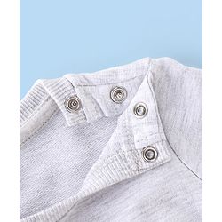 Babyhug Full Sleeves Sweatshirt with Text & Heart Graphics - White