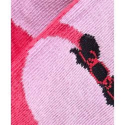 Cute Walk by Babyhug Ankle Length Anti Bacterial Socks Polka Dot Design Pack of 3 - Pink & Purple