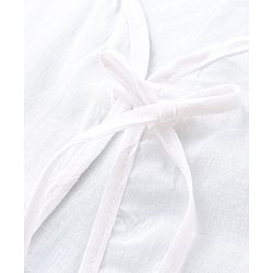 Babyhug 100% Cotton Front Tie Knot Jhabla Pack of 5 - White
